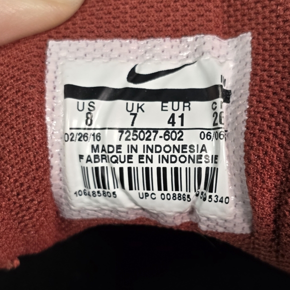 Nike SB Portmore Men's Size 8 Red Leisure Shoes 725027-602 - Picture 8 of 8